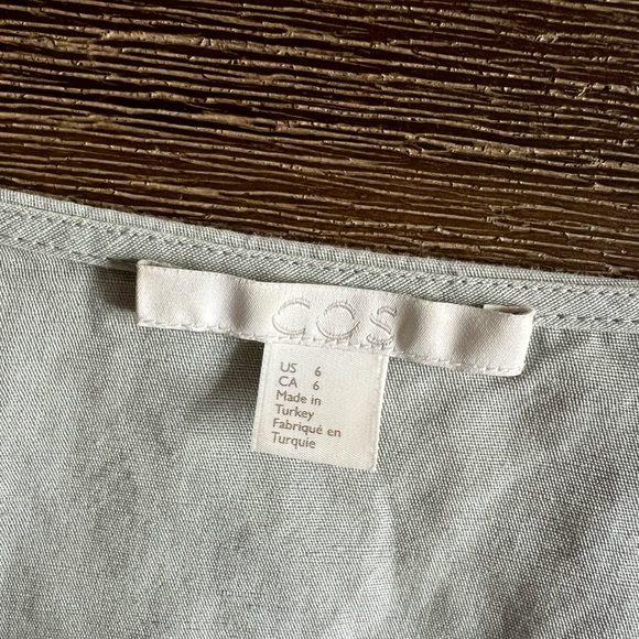 Cos Wrap Top Light Mint Size 6 - Picture 5 of 5